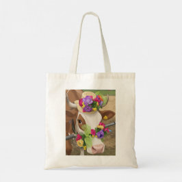 Bolso De Tela Decorated cow tote bag