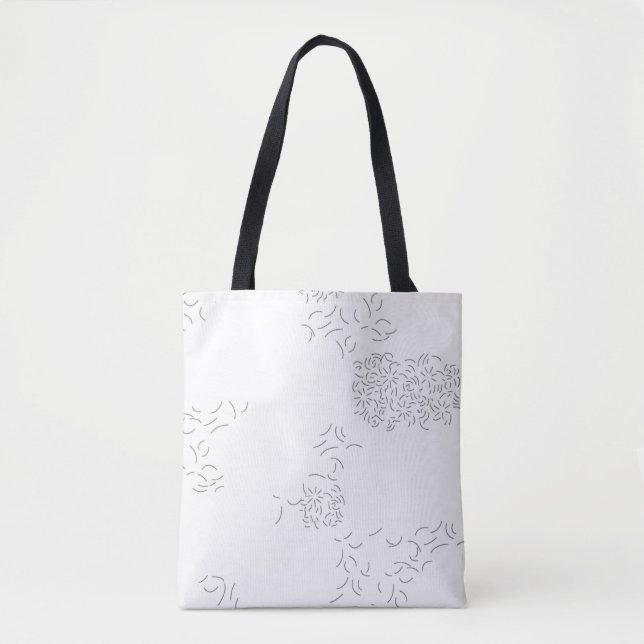 Bolso De Tela Decorativo, gris pálido (Anverso)
