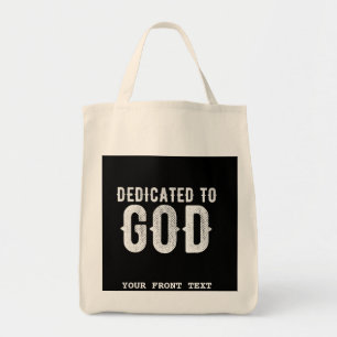 BOLSO DE TELA DEDICADO AL TEXTO BLANCO DEL PERSONALIZABLE GUAY D