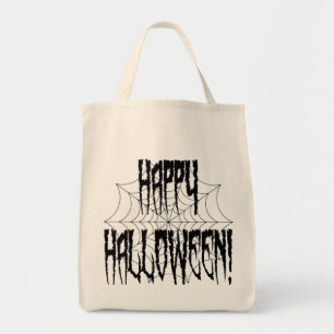Bolso De Tela Dedos de araña y web de Halloween