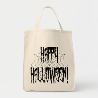 Bolso De Tela Dedos de araña y web de Halloween