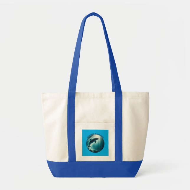Bolso De Tela Deep Live Free Dolphin (Frente)