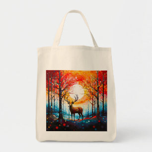 Bolso De Tela Deer silvestre contemporáneo