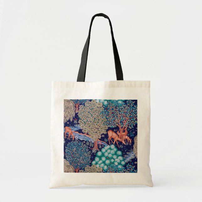 Bolso De Tela Deers in the Forest, William Morris (Frente)
