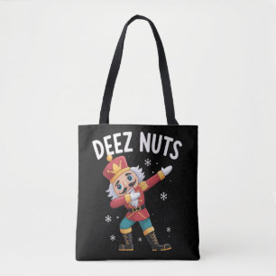 Bolso De Tela Deez Nuts Cascanueces Nuez Divertida Navidad