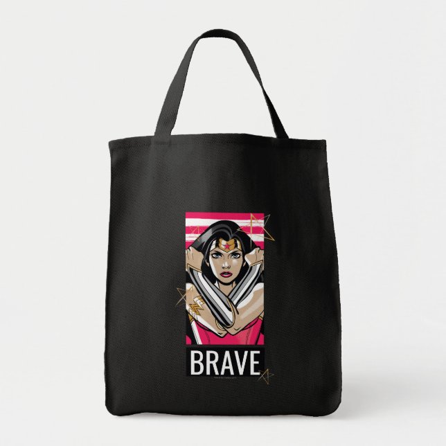 Bolso De Tela Defender a la mujer maravilla - Plantilla (Frente)