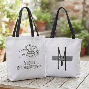 Bolso De Tela Defensor del rescate Adopción de mascotas Arte l