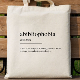 Bolso De Tela Definición de Abibliofobia
