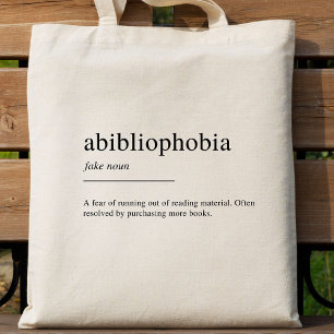Bolso De Tela Definición de Abibliofobia