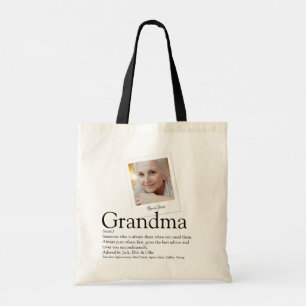 Bolso De Tela Definición de abuela moderna con foto