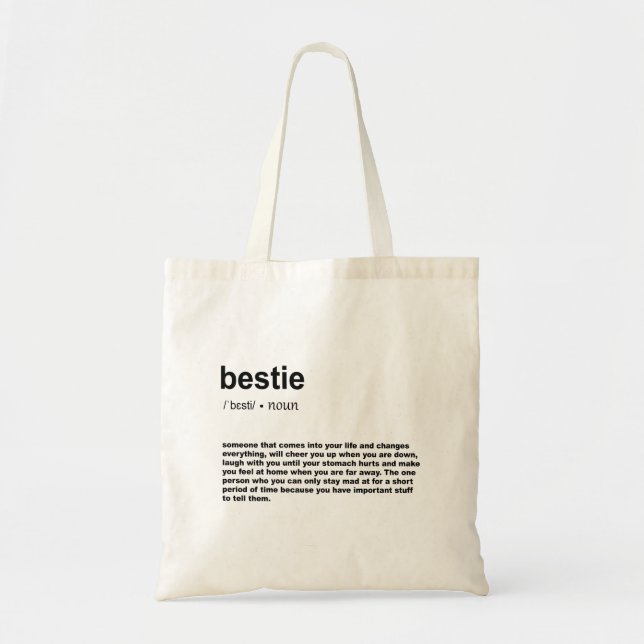 Bolso De Tela Definición de Bestie (Frente)