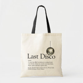 Bolso De Tela Definición de Despedida de Soltera Disco Personali