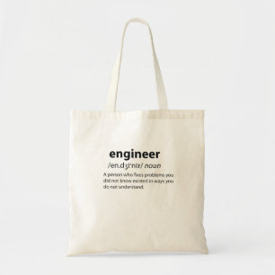 Bolso De Tela Definición de diccionario divertida de ingeniero