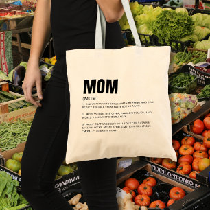 Bolso De Tela Definición de Mamá Divertida