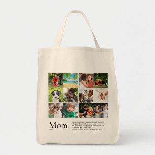 Bolso De Tela Definición de Mamá Moderna Colage de 12 Fotos