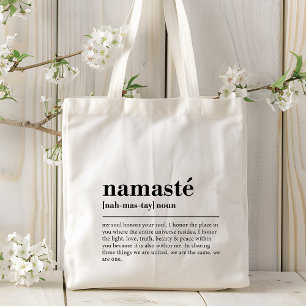 Bolso De Tela Definición de Namaste Yoga Meditación mínima moder