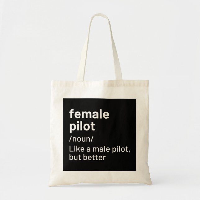 Bolso De Tela Definición de piloto femenino (Frente)