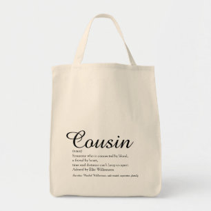 Bolso De Tela Definición de primo blanco y negro de escritura mo