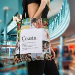 Bolso De Tela Definición de primo de Collage de fotos de 12 dive<br><div class="desc">Personalice a su primo especial y favorito para crear un regalo único. Una manera perfecta de mostrarles lo asombrosos que son todos los días. Diseñado por Thisisnotme©</div>