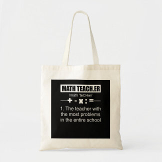 Bolso De Tela Definición de profesor de matemáticas Problemas es