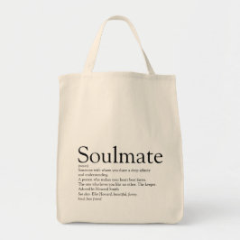 Bolso De Tela Definición Personalizada de Alma Gemela