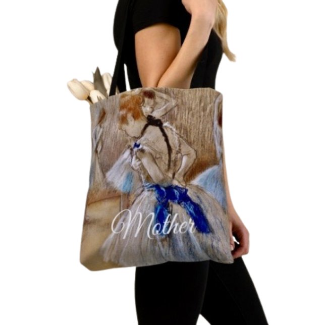Bolso De Tela Degas Bailarina Con Cinta Azul (Chic tote bag for Mom—perfect for errands, shopping, and showing love this Mother’s Day.
)