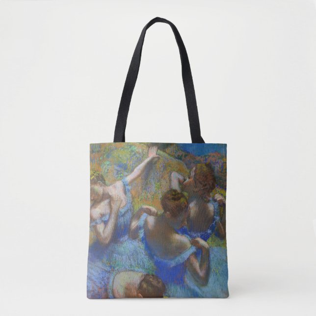 Bolso De Tela Degas Blue Dancers Pastel Fine Art Masterpiece (Anverso)