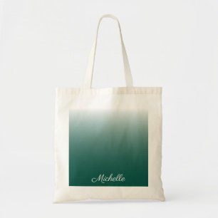 Bolso De Tela Degradado oscuro personalizado verde