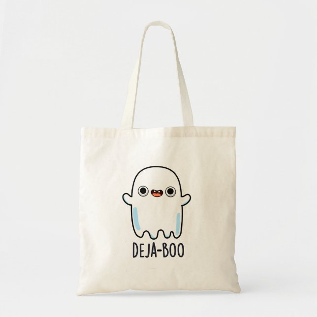 Bolso De Tela Deja Boo Gracioso Ghost Pun (Frente)