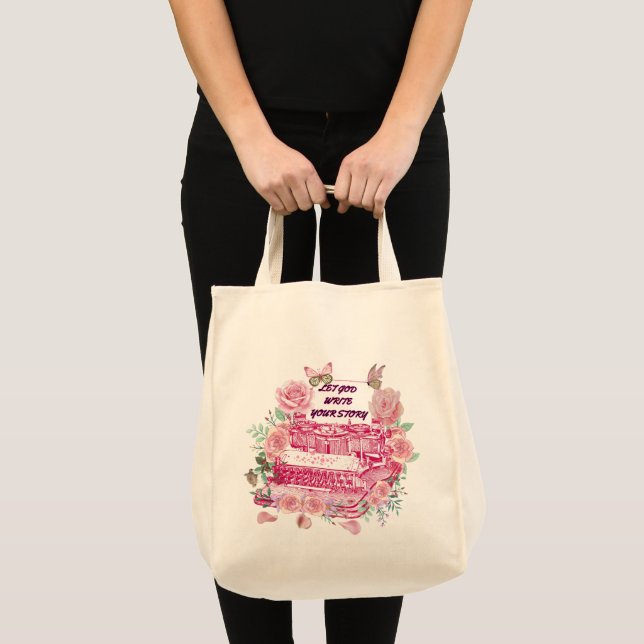 Bolso De Tela Deja que Dios escriba tu historia (Anverso (producto))