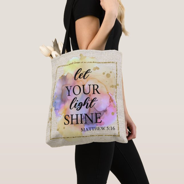 Bolso De Tela Deja que tu luz brille  (Detalle)