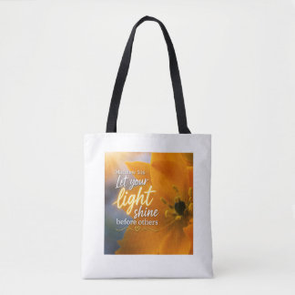 Bolso De Tela 🌞¡Deja que tu luz brille! Escrituras inspiradoras