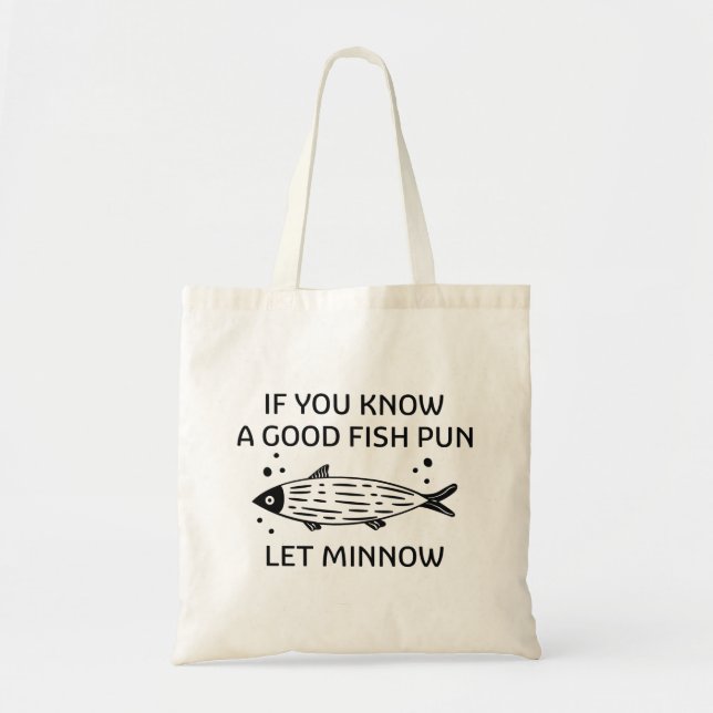 Bolso De Tela Dejar a Minnow (Frente)