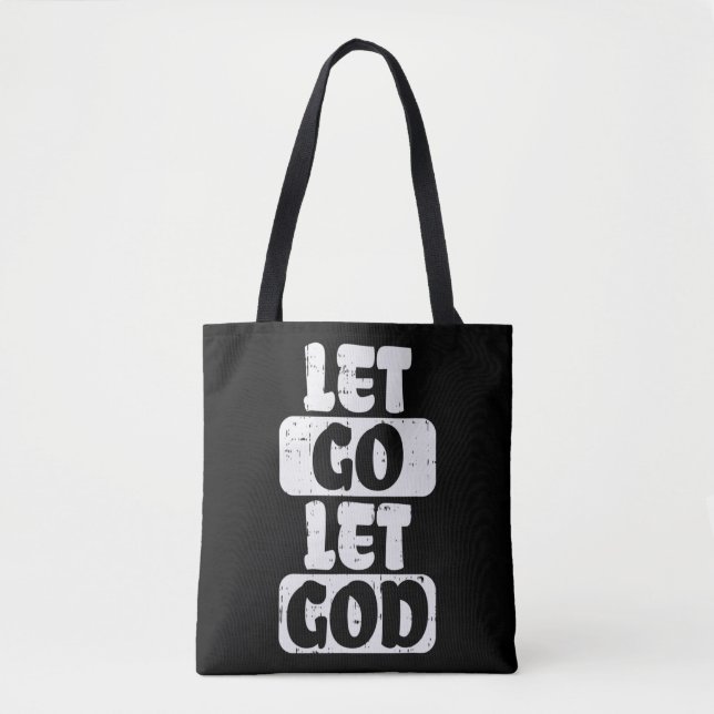 Bolso De Tela Dejar que Dios Dios, Dios, Dios, Dios, Dios mío, C (Anverso)
