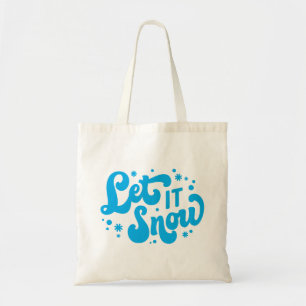 Bolso De Tela Dejar que nieve diseño invernal