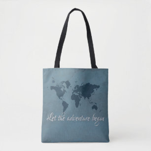 Bolso De Tela Deje la aventura comenzar