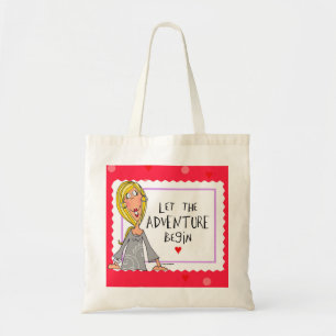 Bolso De Tela Deje la aventura comenzar