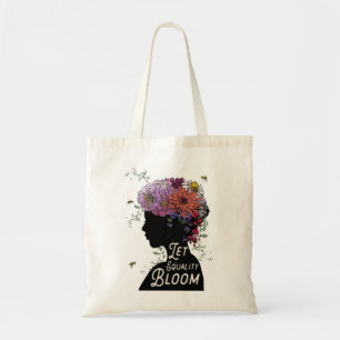 Bolso De Tela Deje la floración de la igualdad - tote