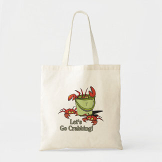 Bolso De Tela dejemos el cubo de cangrejos gráfico