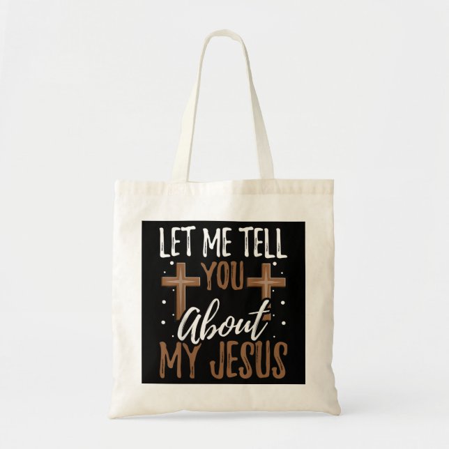 Bolso De Tela Déjenme Decirles Sobre Mi Dios Creer Biblia (Frente)