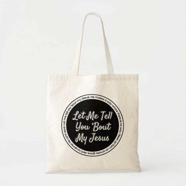 Bolso De Tela Déjenme Decirles Sobre Mi Jesús (Frente)