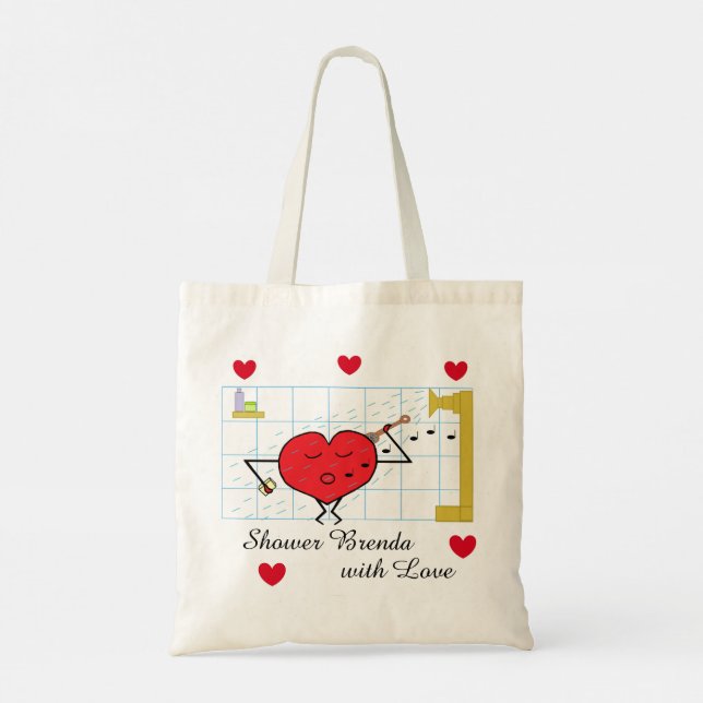 Bolso De Tela Déjenme durecerte con amor: presupuesto (Reverso)