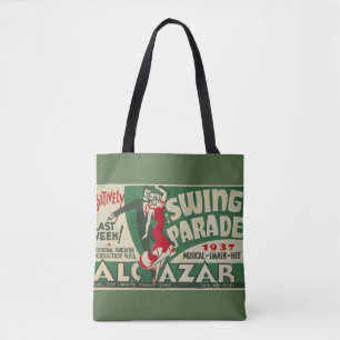 Bolso De Tela Del "tote desfile del oscilación" del vintage