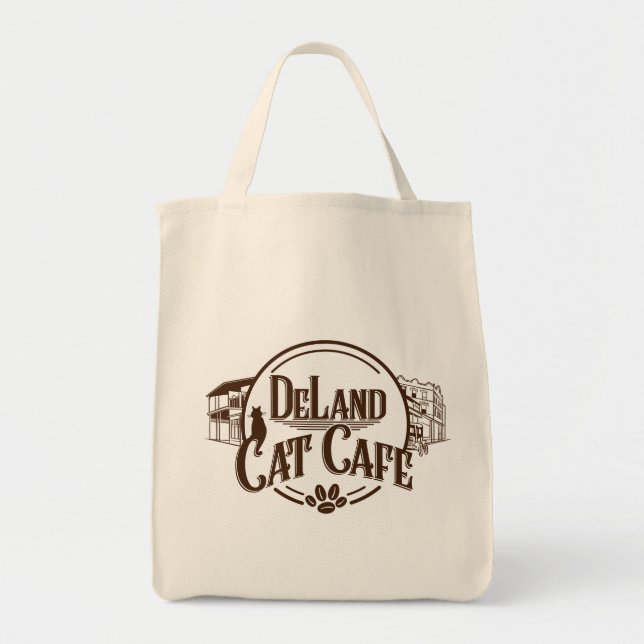 Bolso De Tela DeLand Cat Cafe's Market Tote Bag (Frente)