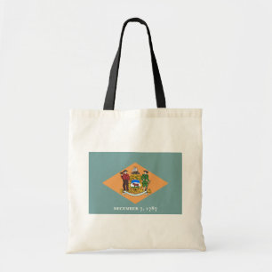 Bolso De Tela Delaware La Bandera Estatal De Estados Unidos