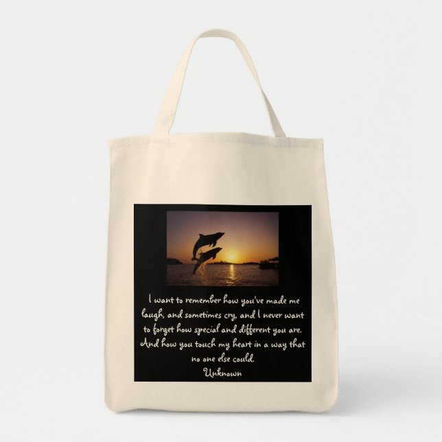 BOLSO DE TELA DELFÍN (Frente)