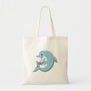 Bolso De Tela Delfín con Pearl