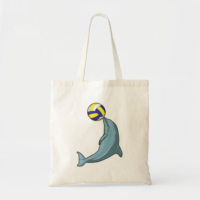 Bolso De Tela Delfín con voleibol (Frente)