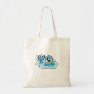 Bolso De Tela Delfín con waterpolo