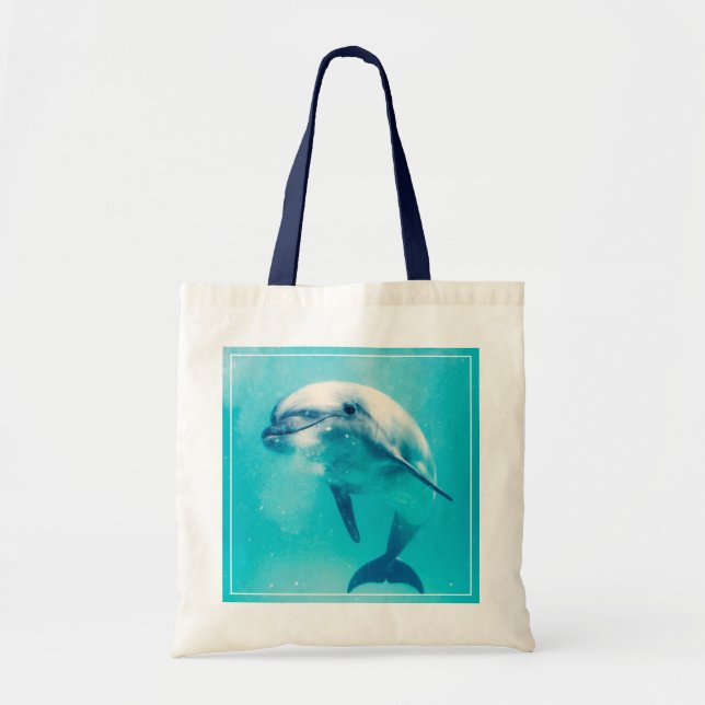 Bolso De Tela Delfín de Bottlenosed subacuático (Frente)